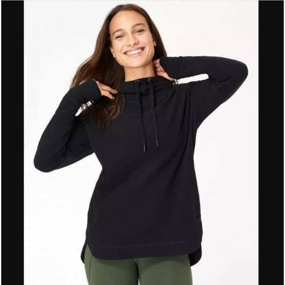 SOLD Sweaty Betty Escape Luxe Hoodie Sweatshirt Black - Picture 1 of 12